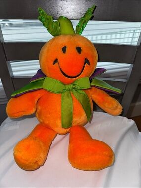 Dan Dee Vibrating Singing Pumpkin Vintage 90s Plush